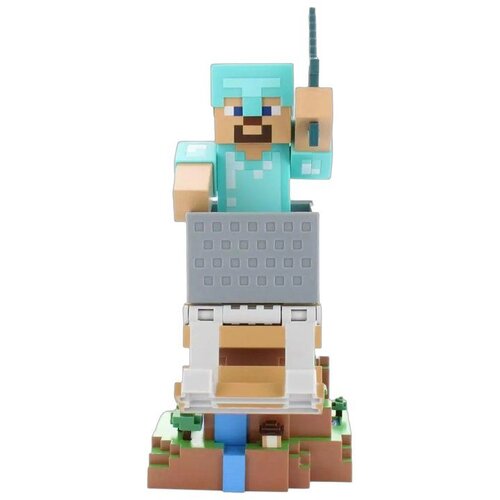 Exquisite Gaming Držač kontrolera i telefona Cable Guys Minecraft - Steve in Diamond Armour Slike