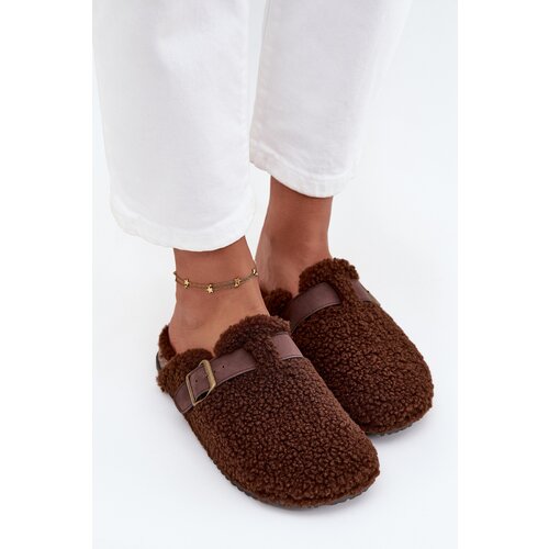 Boto Women&amp;#039;s slippers with fleece type lamb Brown Lorivine Slike