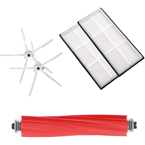  Mega-pack z belimi stranskimi krtačkami za Roborock S7 Slike