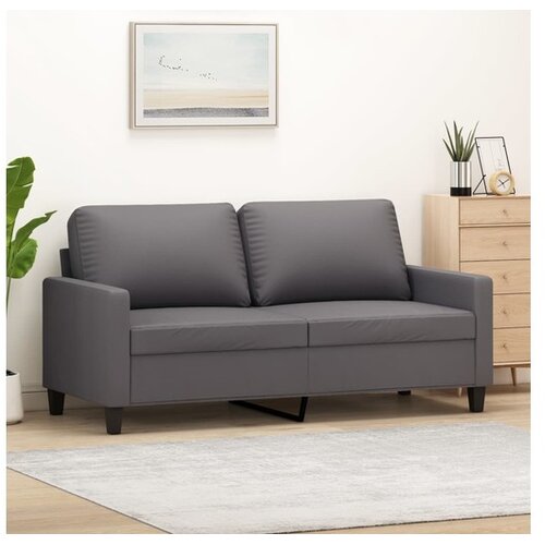 vidaXL Dvosjed od tkanine siva 140 cm od umjetne kože Cijene