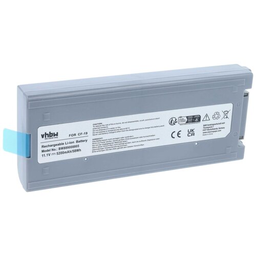 VHBW Baterija za Panasonic Toughbook CF-19, 5200 mAh Slike