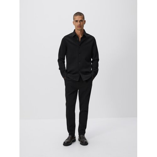 Reserved Obična slim fit ko&scaron;ulja - crno Cijene