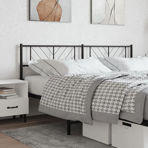  The Living Store Kovinsko posteljno vzglavje črno 193 cm - Vzglavje, (21502620) Slike