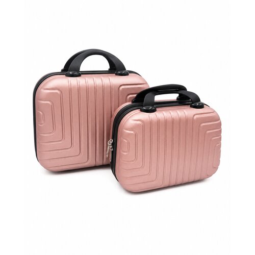 Mks Set kozmetičkih kofera, 2 komada, Roze Slike