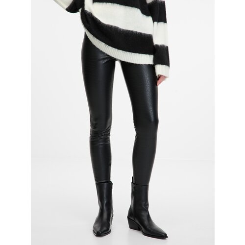 Orsay Black women&amp;#039;s patterned leggings - Women&amp;#039;s Slike