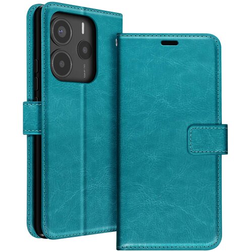 Oem Mayaxess, Ohišje za Xiaomi Redmi Note 14 5G Denarnica s trakom za roko, Turkizna, (5000215774) Cene