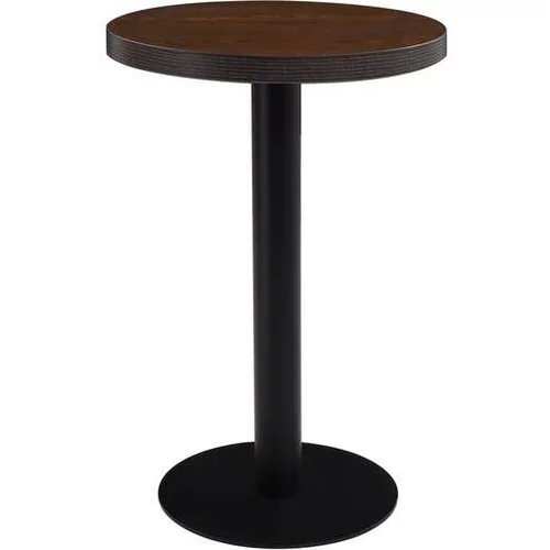  Bistro miza temno rjava 50 cm mediapan