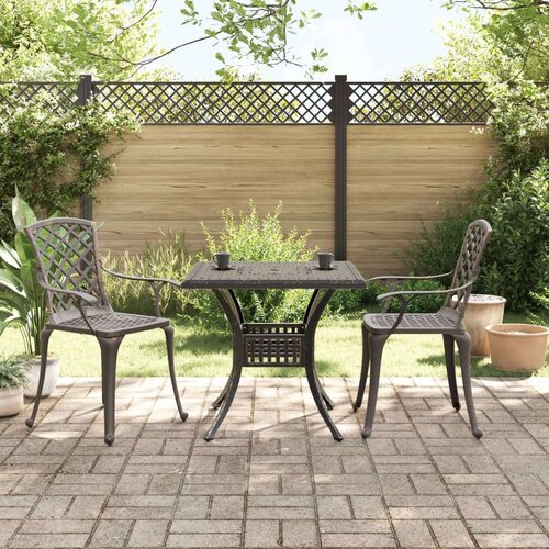  3-dijelni bistro set brončani od lijevanog aluminija Slike