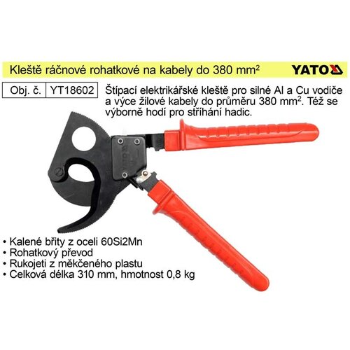 Yato Klešče z ragljo za kable do 380 mm2, (20687532) Cene
