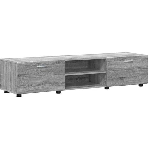  Set TV komoda s ladicama Siva Sonoma Konstruirano drvo Slike