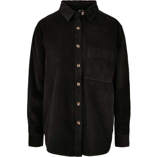 Urban Classics Women's corduroy oversized shirt black Cijene