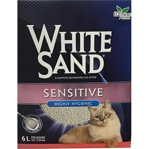 White Sand posip za mačke sensitive, 6 l Cene
