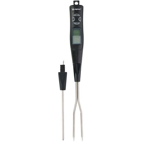 Alpina Elektronski kuhinjski termometer z zamenljivimi konicami in alarmom za kuhanje, Črna / Srebrna, (5000071245) Cene