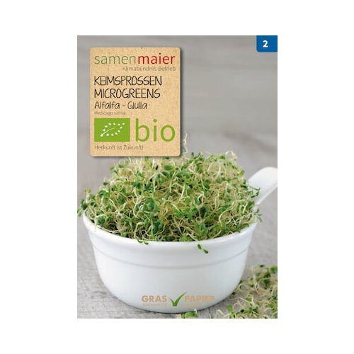 Samen Maier Ekološki kalčki / Microgreens - Alfalfa Giulia Cene