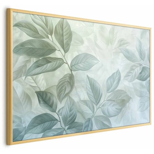  Plakat Mint Leaves - large botanical motif 90x60 Zlatni okvir Cene