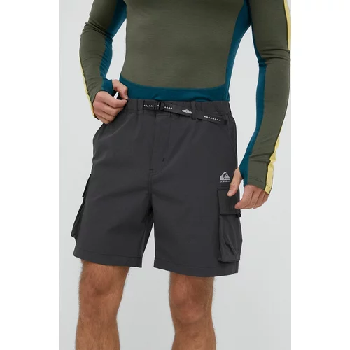 Quiksilver Kratke outdoor hlače Run Ashore boja: siva