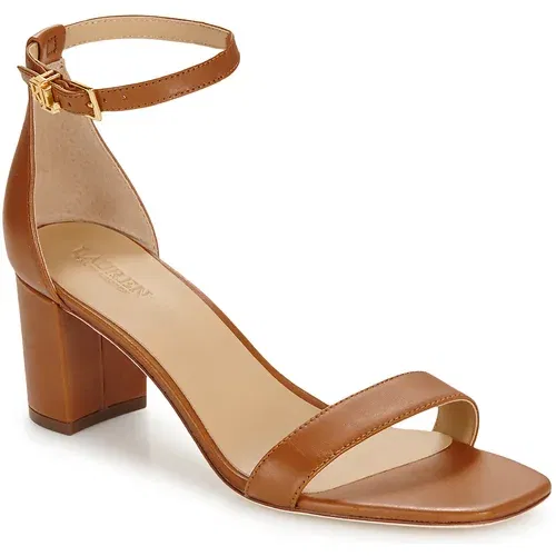 Polo Ralph Lauren LOGAN-SANDALS-HEEL SANDAL Smeđa