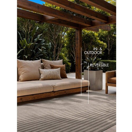 Ted Baker Siva/kremno bela notranja in zunanja preproga 120x170 cm Haringey Linley &amp;ndash; Slike