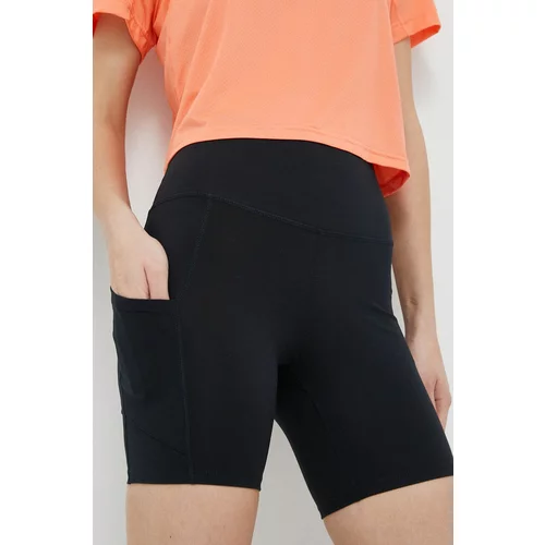 Roxy Kratke hlače za trening Heart Into It boja: crna, glatki materijal, visoki struk