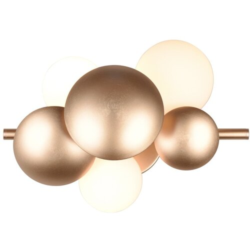 Trio Select Bela/zlata stenska svetilka Bubble &amp;ndash; Slike