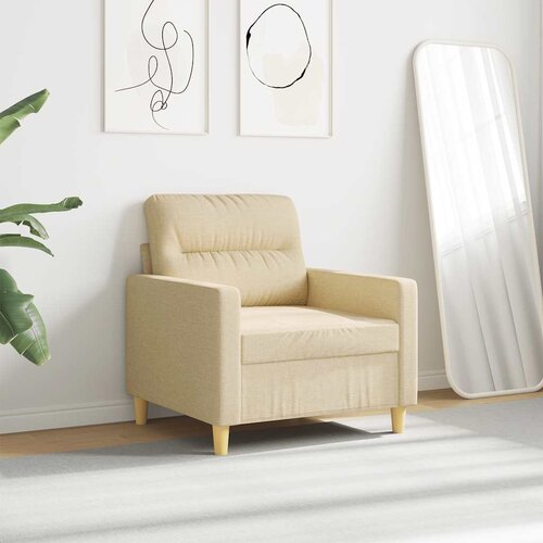  Fotelja krem 60 cm Tkanina Slike