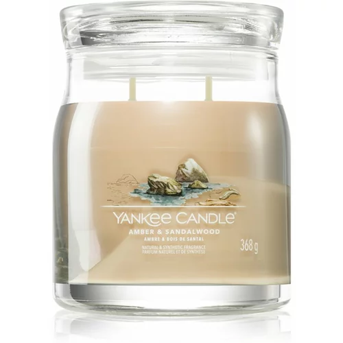 Yankee Candle Amber & Sandalwood dišeča sveča 368 g
