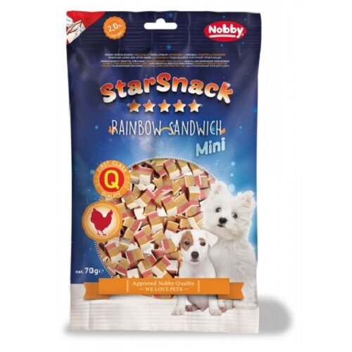 Nobby starsnack mini mavrični sendviči – 70 g Cene