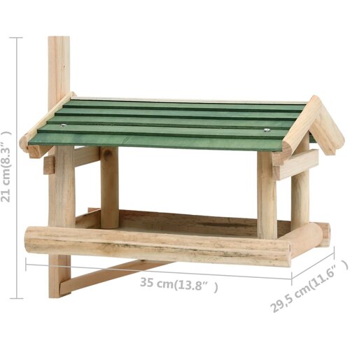  Hranilica za ptice od masivnog drva 35 x 29,5 x 21 cm Slike