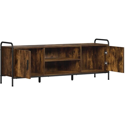  TV ormar 133 x 33 x 50 cm Dimljeni hrast Konstruirano drvo Slike