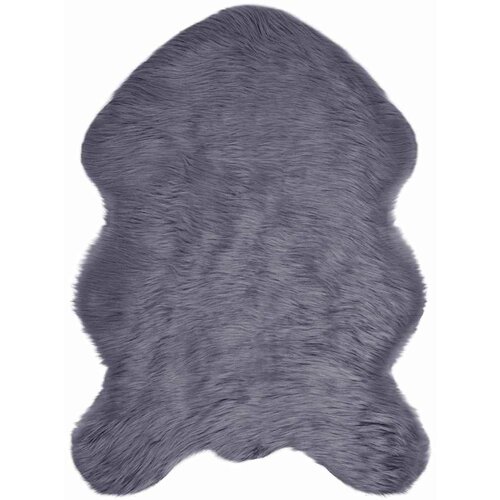 vidaXL Lažni Ovčji Tepih Antracit 60 x 90 cm Poliester Cijene