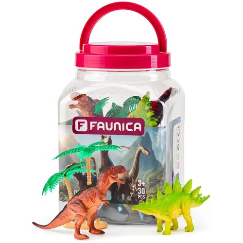 Woodyland Faunica: Komplet igrač dinozavrov v vedru - Cene