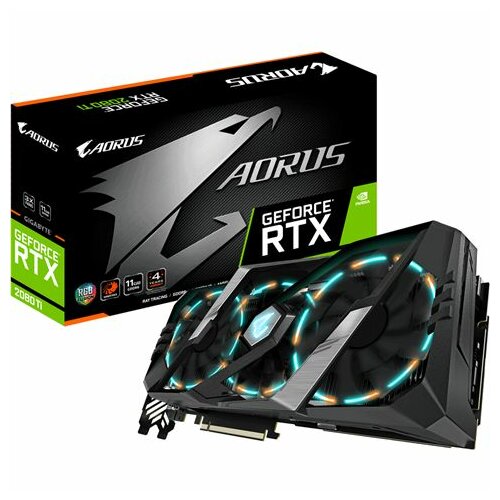 Gigabyte GeForce RTX 2080Ti Aorus XTREME 11G/3xHDMI/3xDP/256bit/GV-N208TAORUS-11GC grafička kartica Slike