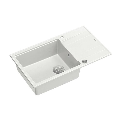 Quadron sudoper EVAN 136 XL snježno bijela/čelik s daljinskim upravljanjem Slike