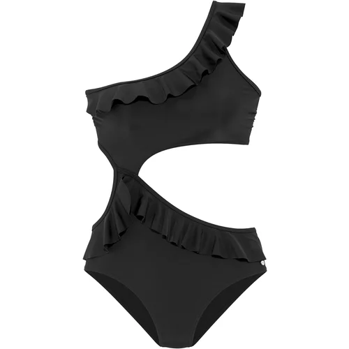 Lascana Jednodijelni kupaći kostim crna