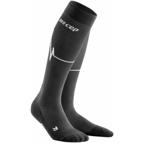 Cep WP20KC Compression Tall Socks Heartbeat Dark Clouds II Čarape za trčanje