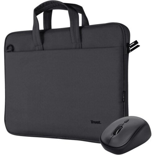Trust Bologna torba i mi&amp;scaron; set torba za laptop 16&amp;rdquo;, crna silent mi&amp;scaron; Slike
