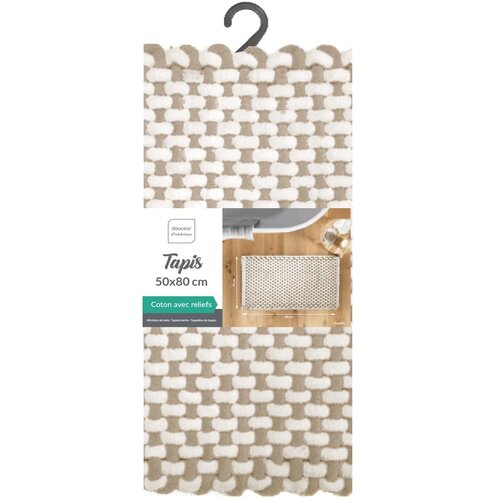 Douceur d int&amp;eacute;rieur Bež kupaonska prostirka 50x80 cm Rafael &amp;ndash; Slike