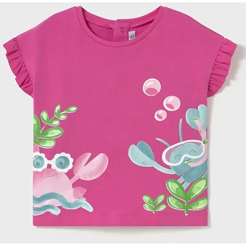 Mayoral majica s kratkimi rokavi fuchsia Cene
