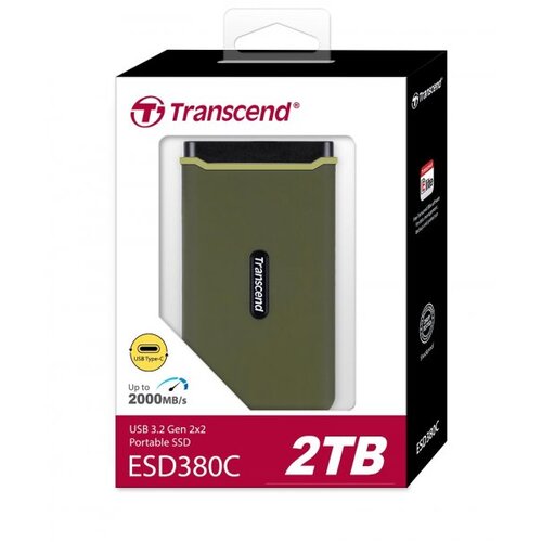 Transcend SSD ESD380C 2TB USB-C USB 3.2 Gen 2x2 Slike