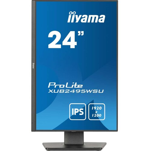 Iiyama Monitor LED XUB2495WSU-B7 24.1" IPS 1920x1200 75Hz 16:10 300cd 1000:1 HDMI DP USB Hub x 4, Type C 15W height, swivel, tilt, pivot (rotation both sides) 3y - XUB2495WSU-B7 Cene