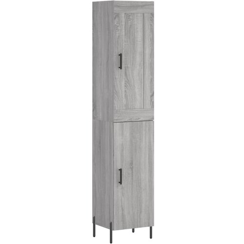 Maison Chic Visoka omara - Komoda - Predalnik siva sonoma 34,5x34x180 cm inženirski les, (21721246) Slike