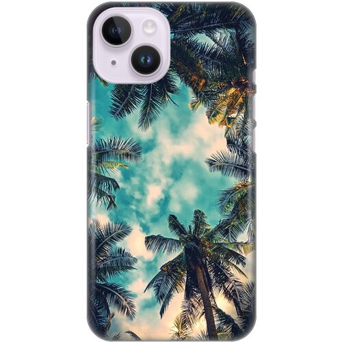  Silikonska maska za iPhone 14 6.1 Palm tree Print Skin šarena Cene