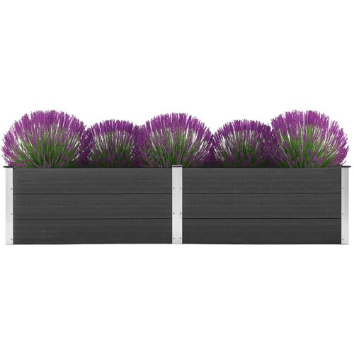 vidaXL Vrtna posuda za sadnju 250 x 100 x 54 cm WPC siva Cijene