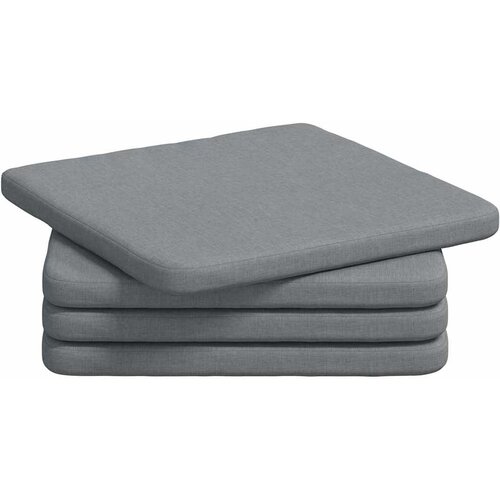  Jastučići za sjedenje 4 pcs Svijetlo siva 40 x 40 x 3 cm Slike