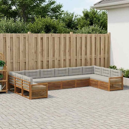  Setovi sofa 10 kom. Čvrsto drvo akacije Cijene