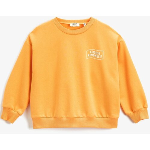 Koton Girl Printed Detailed Long Sleeve Crew Neck Basic Sweatshirt 3skg10104ak Cene