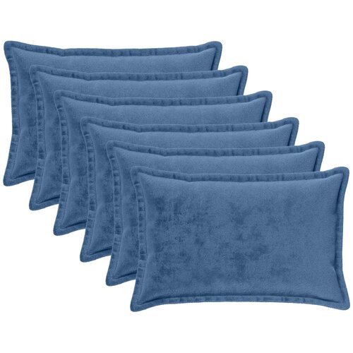  Presvlaka za jastuk 6 pcs HOUTEN Svjetloplava 50 x 80 cm Flanel Slike