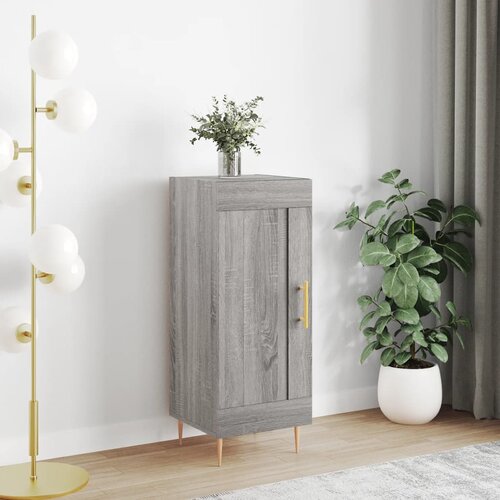 VidaXL Komoda boja hrasta sonome 34 5x34x90 cm od konstruiranog drva Slike