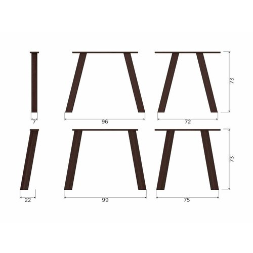 WOOOD Jedilna miza iz masivnega hrasta 100x220 cm Tablo &amp;ndash; Slike