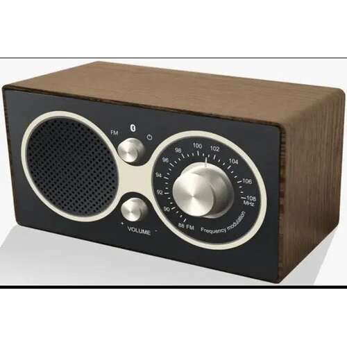  ELTRA Czajka Bluetooth Siva Radio &amp;ndash; FM Radio, Bluetooth, Retro Leseno Ohi&amp;scaron;je, 3 W Slike